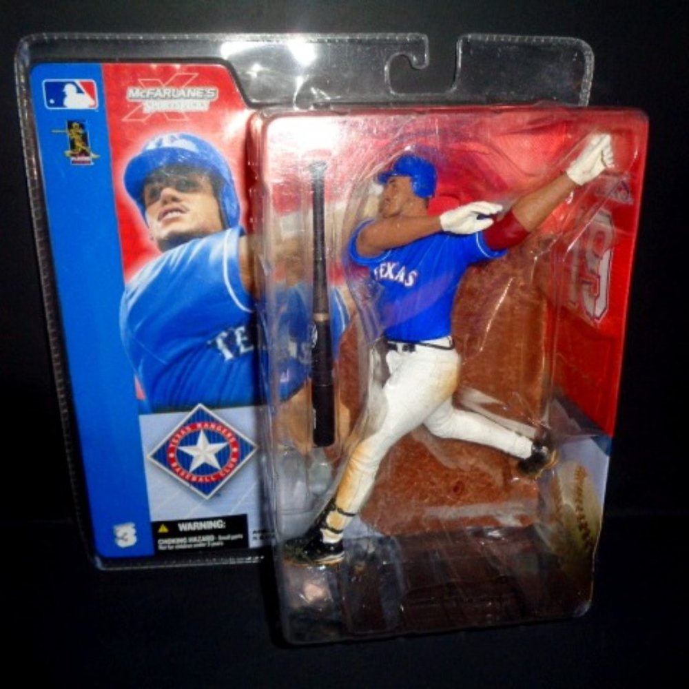 Juan Gonzalez Action Figure, McFarlane's Sports Picks, 8"  Rangers, 2002 Sealed